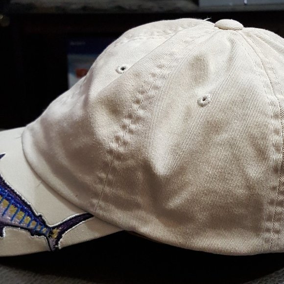 Magic Headwear Vulkan Couplings Embroidered Marlin Adjustable Hat. Swordfish Cap - Picture 5 of 8